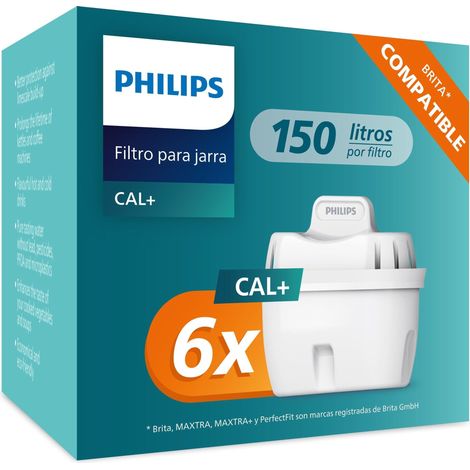Philips Softening+ Juego de 6 Cartuchos Filtrantes Multicolor