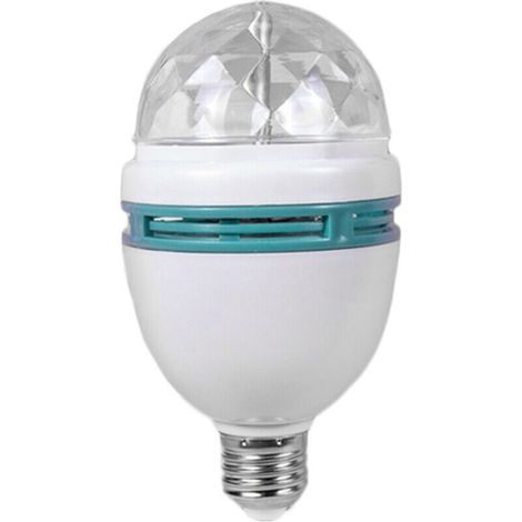 LED RGB rotierende mehrfarbige Party-Glühbirne E27 Verbindung farbiges Licht 3W
