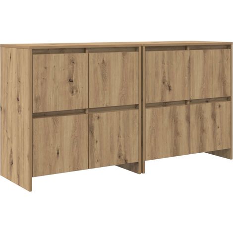 Credenza Madia Buffet Sideboards 2 pz rovere artigianale 70 x 41 x 75 cm CDS25257 (1/5)
