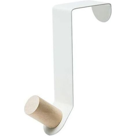 Lot de 4 crochets de rangement muraux multi-usages pour clés de porte, crochet pour cintre de salle de bain, porte-serviettes, support pour étagère de cuisine (couleur : blanc, 12 × 4,5 cm) (1/3)