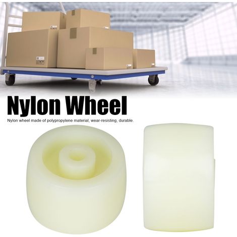 10 roulettes pivotantes en nylon de 1,5 pouces, galets ronds, charge max 40 kg, lot de 10 (1/5)