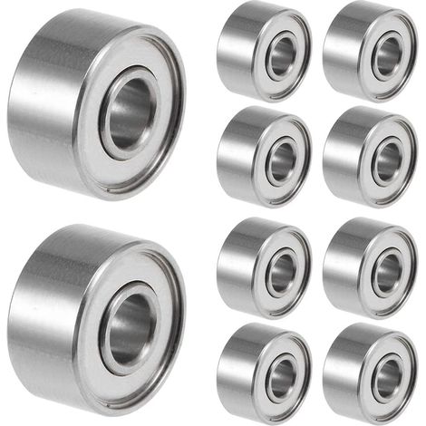 LaBlanc - Confezione da 10 palline 693ZZ, 3 x 8 x 4 mm, Acciaio, Con doppia schermatura (1/5)
