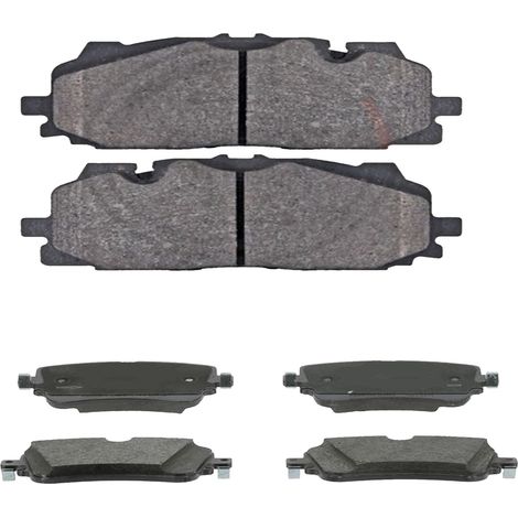 KIT PASTIGLIE FRENO ANTERIORI E POSTERIORI compatibile con AUDI Q8 (4MN) / PASTIGLIE FRENANTI AUTO OEM FDB4967,FDB4807 / SOSTITUZIONE DIRETTA / BASSA POLVERE / SILENZIOSO (1/4)