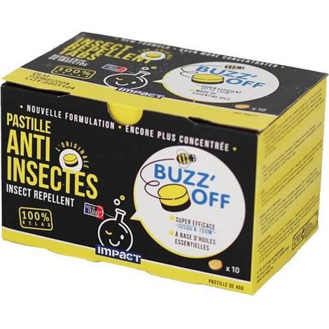 Pastille anti-insecte pour piscine – Biodégradable – Flotte à la surface – 10 pastilles de 45g – 58812