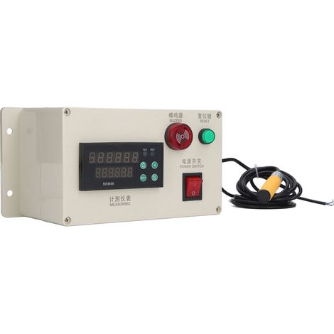 Compteur de longueur numérique BERM, unité de comptage mécanique avec fonction de contrôle, 1 à 999 999 m, 100 à 240 V CA (1/5)