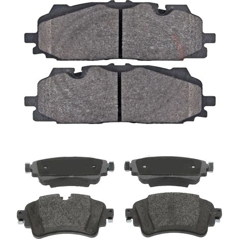 KIT PASTIGLIE FRENO ANTERIORI E POSTERIORI compatibile con AUDI A8 (4N2,4N8) / PASTIGLIE FRENANTI AUTO OEM FDB4967,FDB4807FDB4617 / SOSTITUZIONE DIRETTA / BASSA POLVERE / SILENZIOSO (1/4)