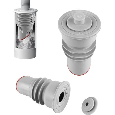 Lot de 2 joints de tuyau de vidange pour machine à laver, 35 à 40 mm, connecteur de tuyau d'évacuation en silicone pour salle de bain, cuisine, machine à laver, bouchon de vidange pour tuyau d'égout (1/5)