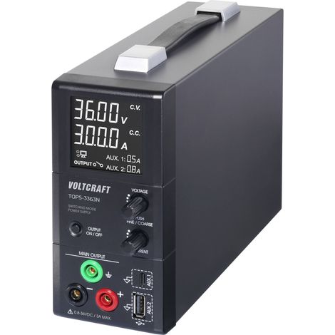 Alimentation de laboratoire réglable VOLTCRAFT TOPS-3363N 0.8 - 36 V/DC 0.1 - 3 A 100 W sans ventila (1/5)