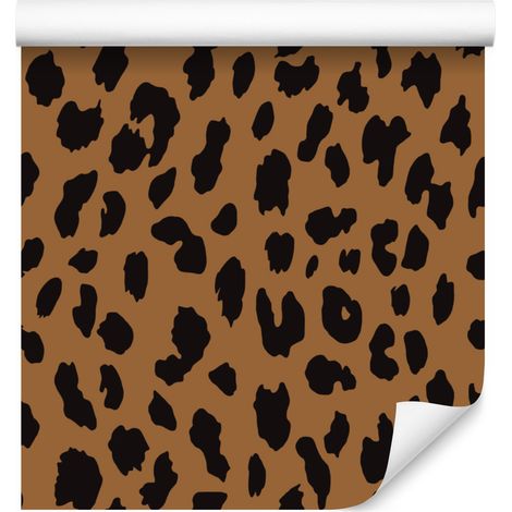 Papier peint imitation peau d'animal, rouille, or et orange, 50 x 1000 cm (1/5)