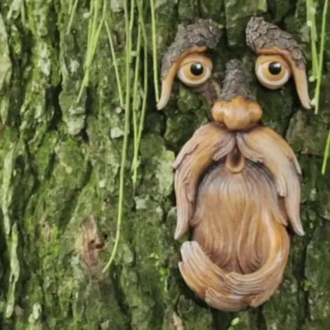 Mangeoire à oiseaux monstre en forme d'arbre, décorations extérieures (1/4)