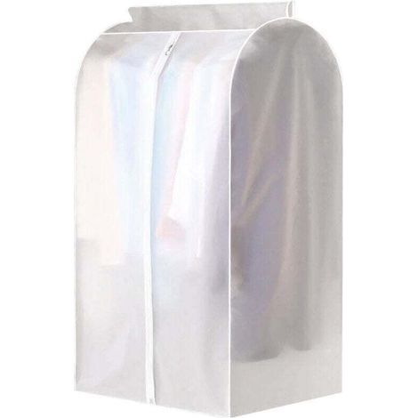 Housse De Protection Anti-poussière Penderie, Housse De Costume Transparente Entièrement Fermée, Manteau Doudoune Poche Suspendue Pour Le Ménage 1 60 50 90 Cm (1/4)