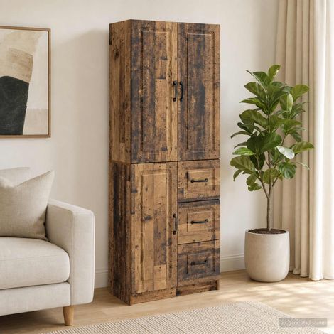 vidaXL Ensemble de Meubles 2 pcs Bois ancien Bois d'ingénierie (1/5)