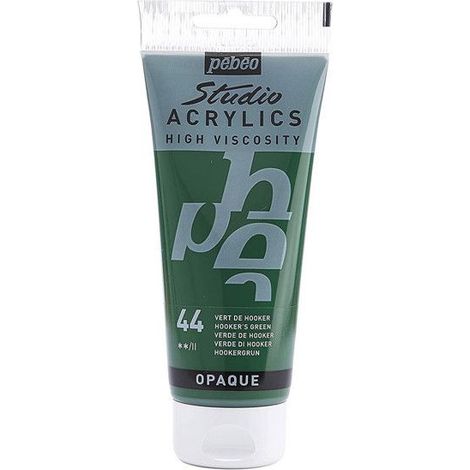 Peinture Acrylique - Pébéo - Studio - Vert de Hooker - 100 ml - Satiné - Mixte (1/3)