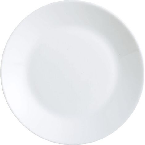 Nome Piatto da dessert 18 cm Zelie - vetro temperato bianco (1/2)