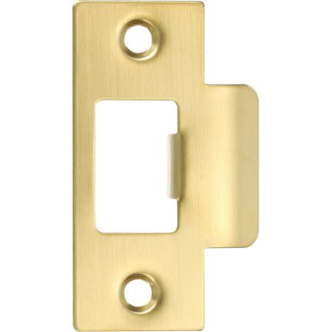 Plaque de serrure de porte de 2-3/4" pour utilisation Grand trou Or (1/5)