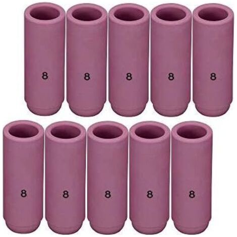 10N468 1/2 "& D12.5 x 47mm Orifice TIG Gaz Lentille Buse En Alumine Tasse En Céramique Fit DB PTA SR WP 17 18 26 Torche De Soudage TIG 10pk