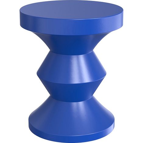 Table d'appoint en métal - Bleu - ZOLIMI