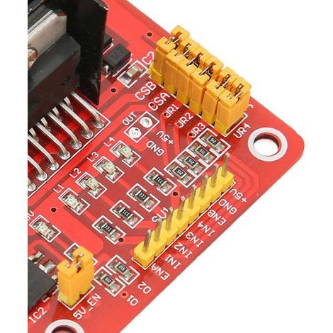 Module de commande de carte de contrôleur de moteur pas à pas DC double pont en H pour Robot de voiture intelligent (1/4)