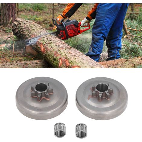 Kit de roulement à aiguilles avec tambour d'embrayage à 7 dents pour tronçonneuse Husqvarna 350 340 345 445 450