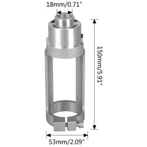 Adaptateur pour forets à trous carrés, accessoire de mortaisage en alliage d'aluminium pour perceuse à main et perceuse à colonne, forets à trous carrés de 38 à 43 mm de diamètre.