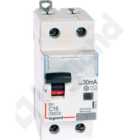 Interruptor diferencial 2P 16A C 0.03A tipo AC P312 DX3 411013
