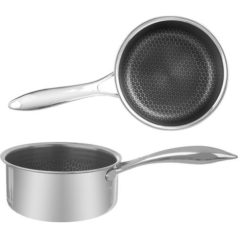 Cacerola de acero inoxidable COOKCELL de 16 cm y 1,5 l