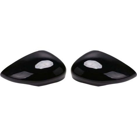 Capuchon Rétroviseur Latéral Noir Brillant pour Ford Fiesta 2009 2015 (1/4)