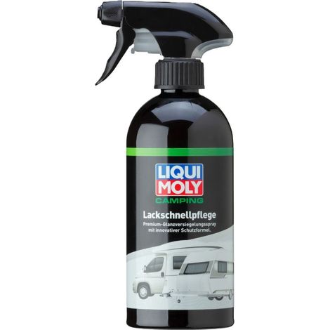 Liqui Moly Camping Lackschnellpflege Spray 500 ml – Glanzversiegelung, Tiefenglanz, Wasserabperleffekt, Lackpflege