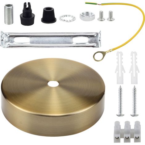 5-Zoll-Gold-Deckenleuchten-Set, mit Montagematerial für Kronleuchter, Anhänger (Gold)