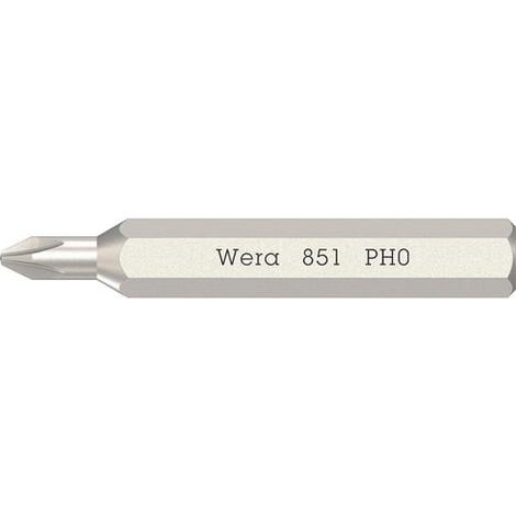 Wera 851 Micro 05058121001 Kreuzschlitz-Bit PH 0 1 St. (1/4)