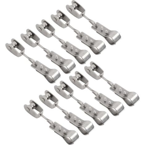 Minhe Outdoor Sonnensegel-Befestigungsmaterial mit Rollen und Klemmen aus Edelstahl 304 zur Montage von Rohren mit 15 mm bis 25 mm Durchmesser