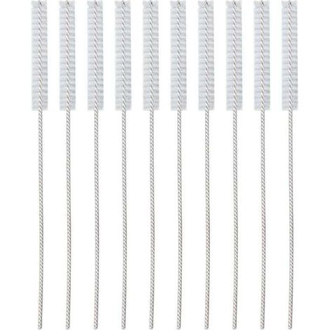 10 pièces 2.5mm aide auditive évent brosse professionnel Nylon cheveux aide auditive Tube outil de nettoyage accessoire Brosse de nettoyage - Crezuo (1/4)