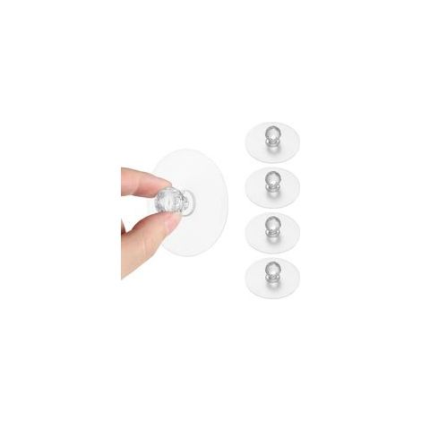 Lot de 4 boutons de tiroir autocollants sans perçage en acrylique transparent en forme de diamant pour armoire, cuisine, bibliothèque, fenêtre, commode, porte de meubles de salle de bain (1/5)
