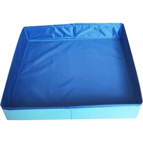 CCYKXAPiscine pliable pour chien - Piscine pour chien - Pataugeoire pour animaux de compagnie - Piscine pour chien en PVC (50 x 50 cm) (1/5)