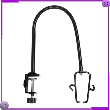 AUCUNE Support mains libres pour sèche-cheveux Support de Sèche-cheveux Mains Libres, Pince Réglable en Alliage beaute peigne (1/5)