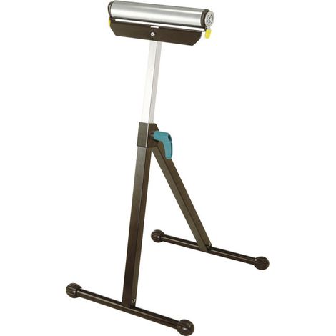Wolfcraft cavalletto a rullo nero regolabile pieghevole 60 kg