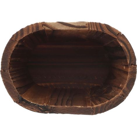 Holzfass Deko Pflanzgefäß für Sukkulenten and Kakteen (1/5)