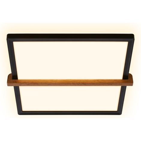 LED Deckenlampe Holz Deckenleuchte Wohnzimmer Schlafzimmer Warmweißes Licht