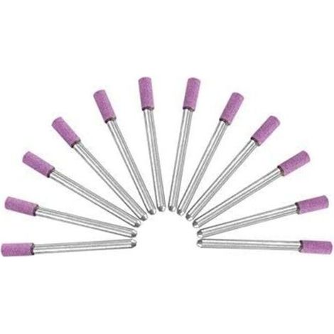 be in your mind 12pcs 3/8 Chainsaw Sharpener Compatible for Polishing Chainsaw Manicure, 4.8mm (3mm Shaft)