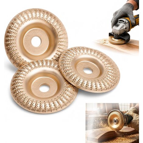 Disque à lamelles bois pour meuleuse 3 pièces. Disque carbure 125/22mm pour couper, façonner (1/5)