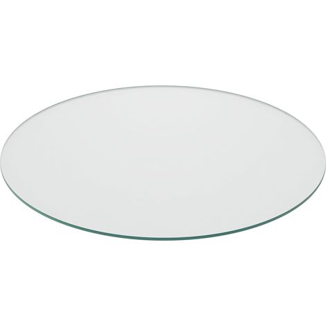 1 Plaque Verre Table Ronde Diamètre 70 Cm Épaisseur 8 Mm Transparente Pour Cheminée Et Salon (1/5)