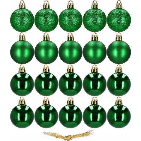 PALLINE DI NATALE PER ALBERO SET 4cm 20pezzi (1/5)