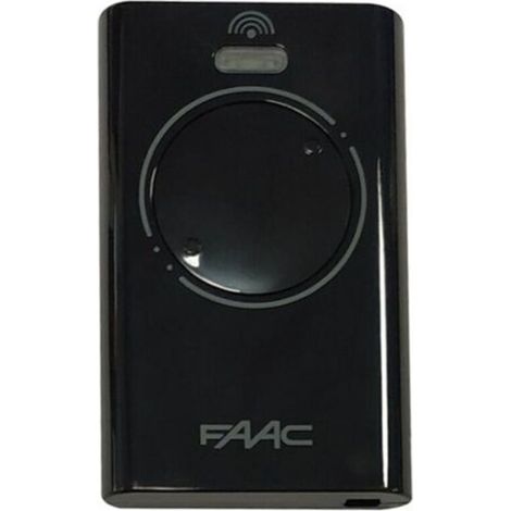 FAAC XT2 433 SLH Schwarz – 2-Kanal-Fernbedienung – Sichere SLH-Rolling-Code-Codierung – Kompatibel mit FAAC-Motoren – Referenz 7870071 (1/3)