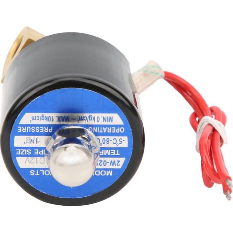 Vanne en laiton G1/8 pouce, hydraulique mécanique, normalement fermée, à action directe, 2W-025-06DC12V (1/5)