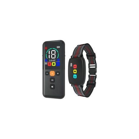 Hundeerziehungshalsband, 3500 Meter Reichweite, 3 Modi: Vibration/Elektroschock/Ton mit Sicherheitsverriegelung, wiederaufladbares Halsband für kleine und große Hunde (1/5)