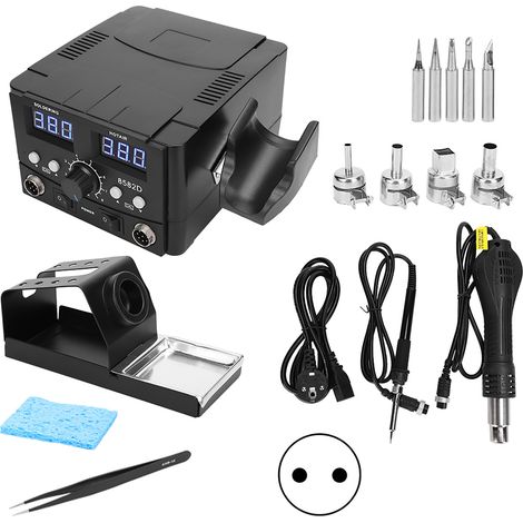 Station de Reprise de Fer à Souder, Affichage à Air Chaud pour Station de Pistolet Numérique 8582D In1 pour Led 750W, Support pour Support pour Affichage Led pour Support
