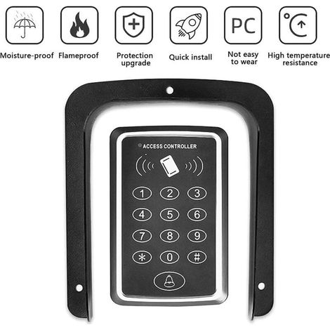 Housse De Pluie Pour Sonnette, Boîte De Protection Solaire Pour Sonnette Extérieure, Housse De Pluie Pour Prise En Métal, Durable, Couvercle De Prise Noir, Adapté À La Housse Étanche Pour Sonnette