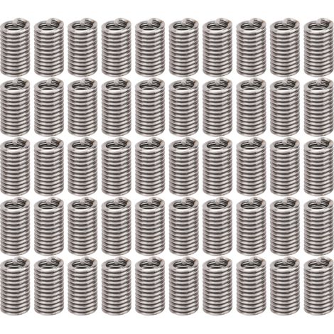 Kit de 50 inserts filetés en acier inoxydable pour réparation de trous filetés, douilles de vissage, unités US 5-403D (1/5)