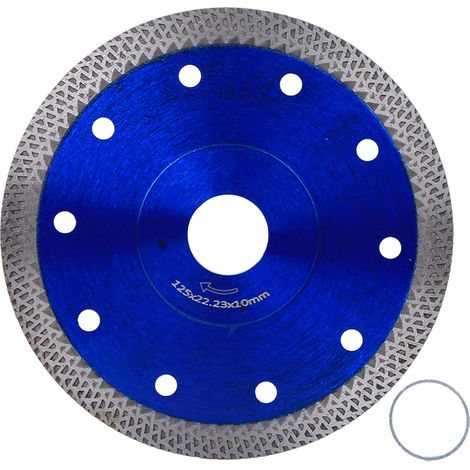 Disque diamanté 125mm pour meuleuse, kit de remplacement pour coupe du béton et marbre (1/5)