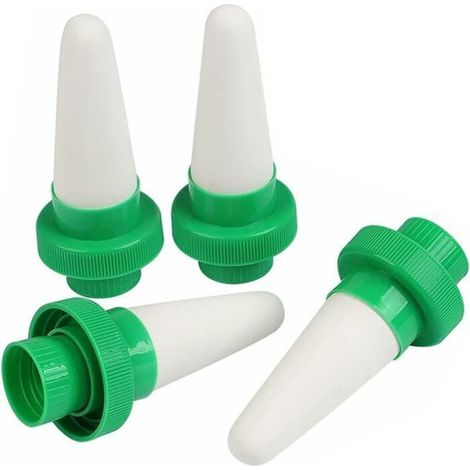 Arroseur Automatique - Cne Céramique Poreuse - Système Goutte à Goutte Sans Électricité - Pour Plantes d'Intérieur Jardin en Pot Fleurs - Lot de 4